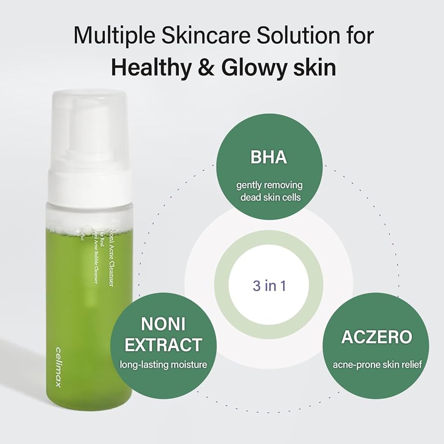 Celimax The Real Noni Acne Bubble Cleanser - long lasting