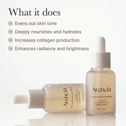 Arencia Rice Mucin Glow Serum - 30ml