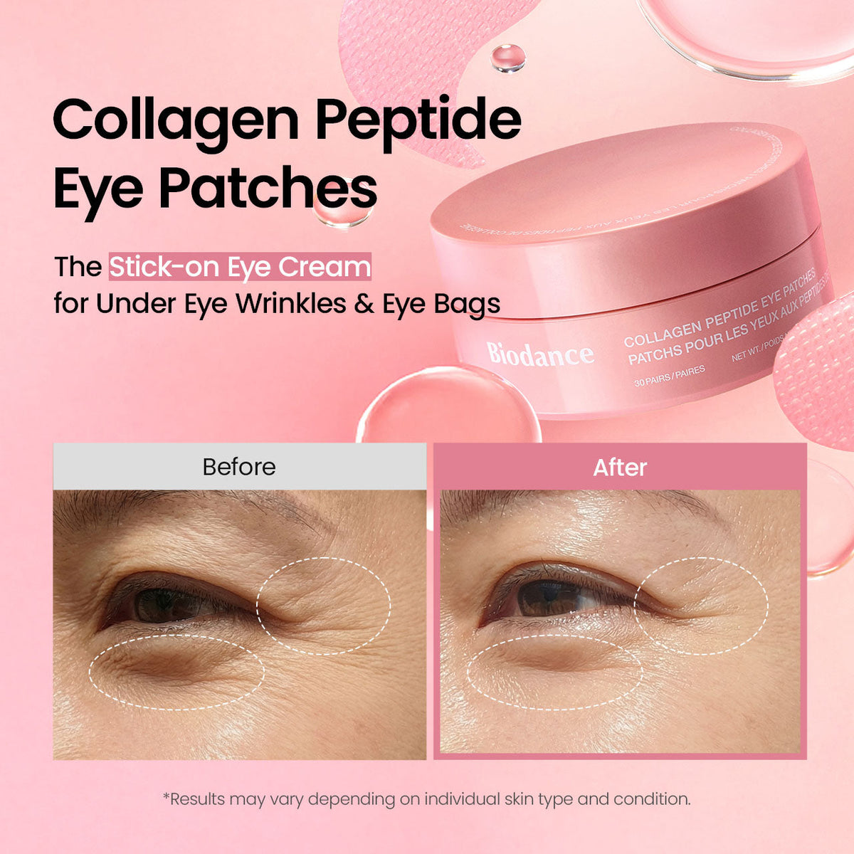 Biodance Collagen Peptide Eye Patches jar