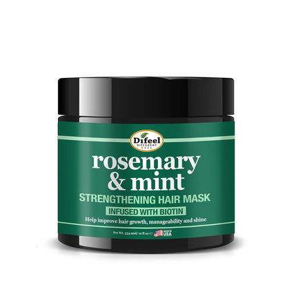 Difeel Rosemary and Mint Strengthening Hair Mask with Biotin 12 oz