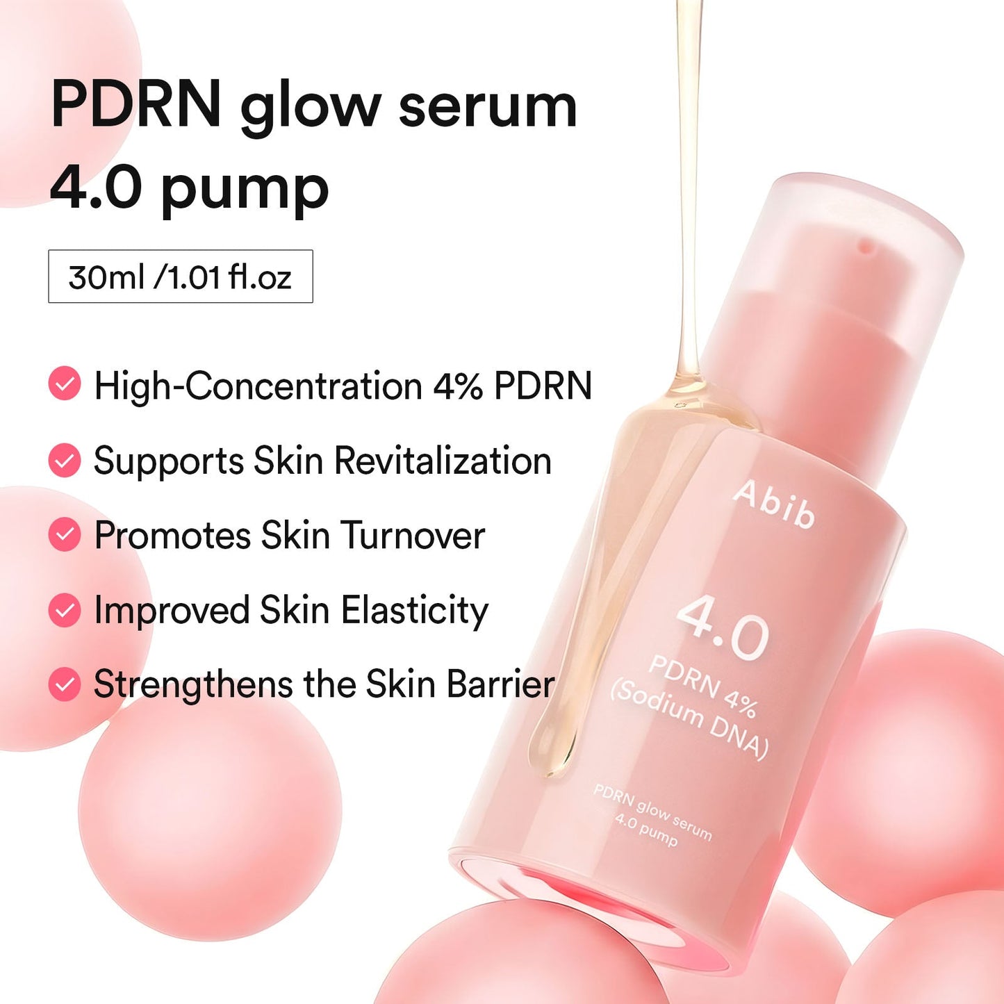 Abib PDRN Glow Serum 4.0 Pump benefits