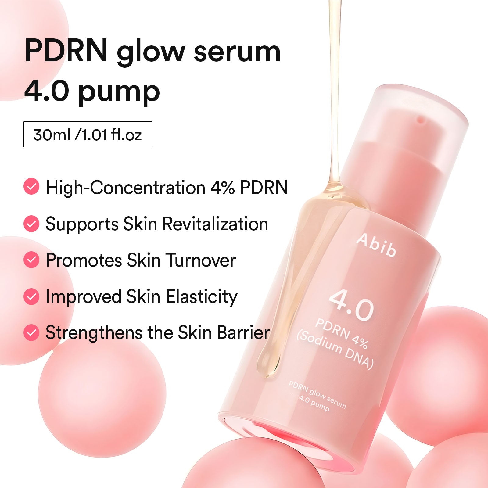 Abib PDRN Glow Serum 4.0 Pump benefits