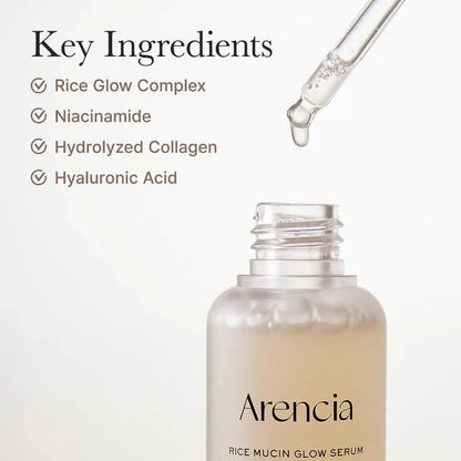 Arencia Rice Mucin Glow Serum - 30ml