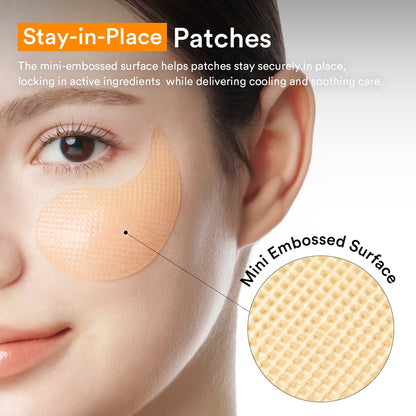 Abib Glutathione Kojic Acid Eye Patch Vita Jelly - Non-Slip Embossed Patches