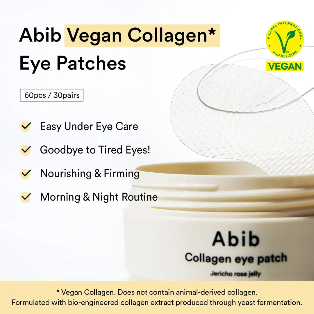 Abib Vegan Collagen Eye Patch Jericho Rose Jelly – Jericho Rose Revives Dull, Tired Eyes