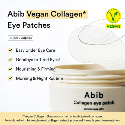 Abib Vegan Collagen Eye Patch Jericho Rose Jelly – Jericho Rose Revives Dull, Tired Eyes