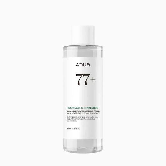 ANUA Heartleaf 77% Soothing Toner — 77% heartleaf extract calms and hydrates sensitive skin