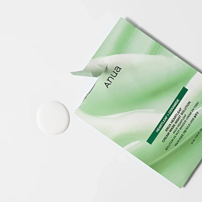 ANUA Heartleaf Cream Mask Night Solution — rich night mask soothes and replenishes skin while you sleep