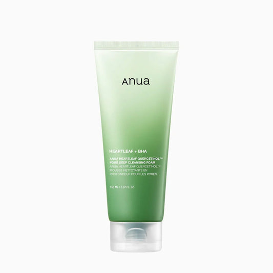 ANUA Heartleaf Quercetinol Pore Deep Cleansing Foam — deep pore cleanser with heartleaf and quercetinol
