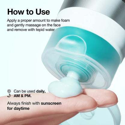 ANUA PDRN Hyaluronic Acid Moisturizing Cleansing Foam — gentle daily cleanser suitable for all skin types