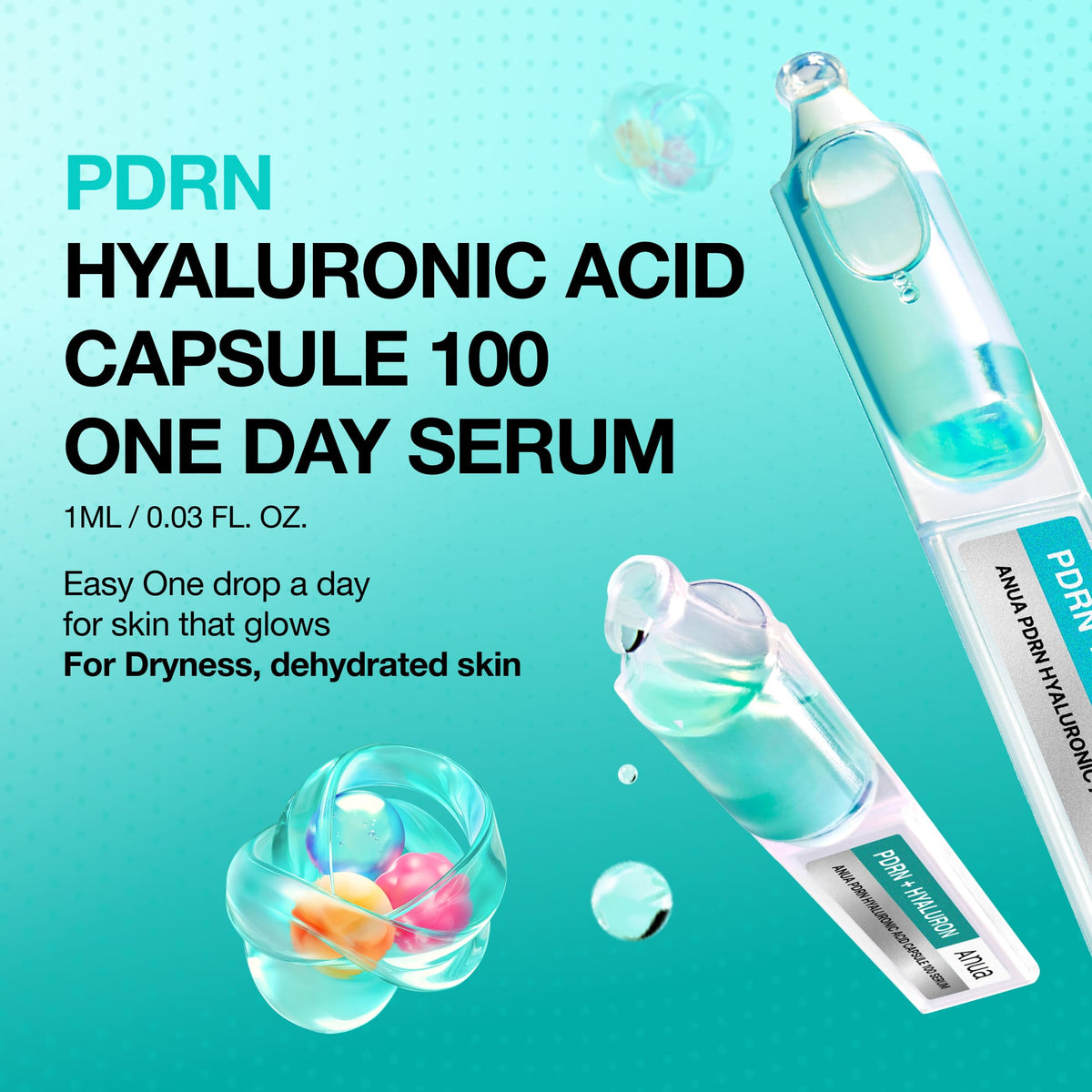 Anua PDRN Hyaluronic Acid Capsule 100 One Day Serum capsules