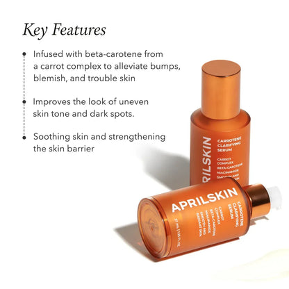APRILSKIN Carrotene Clarifying Serum soothes blemish-prone skin