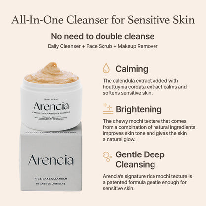 Brightens and purifies skin with natural calendula extract