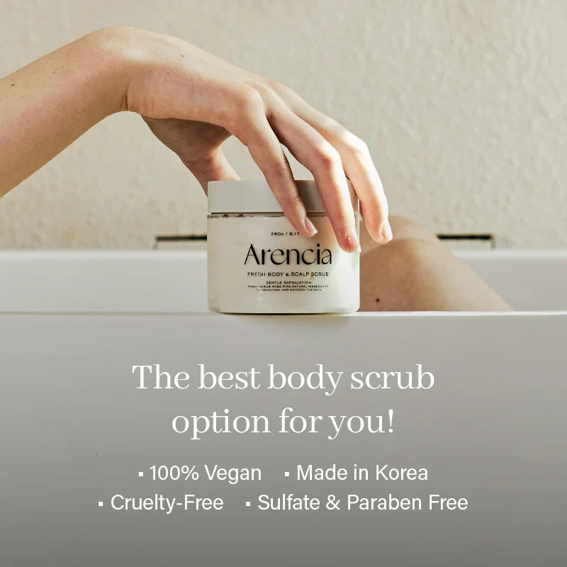 Sea salt and nourishing oils for smooth skin