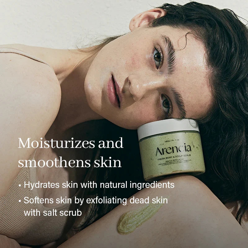 Cloud-like creamy scrub texture