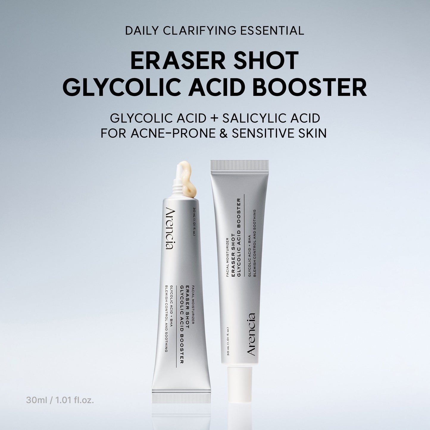 Arencia Easer Shot Glycolic Acid Booster - daily multi-acid exfoliating booster