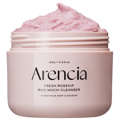 Arencia Fresh Royal Rosehip Cleanser 120g - vegan Korean mochi cleanser