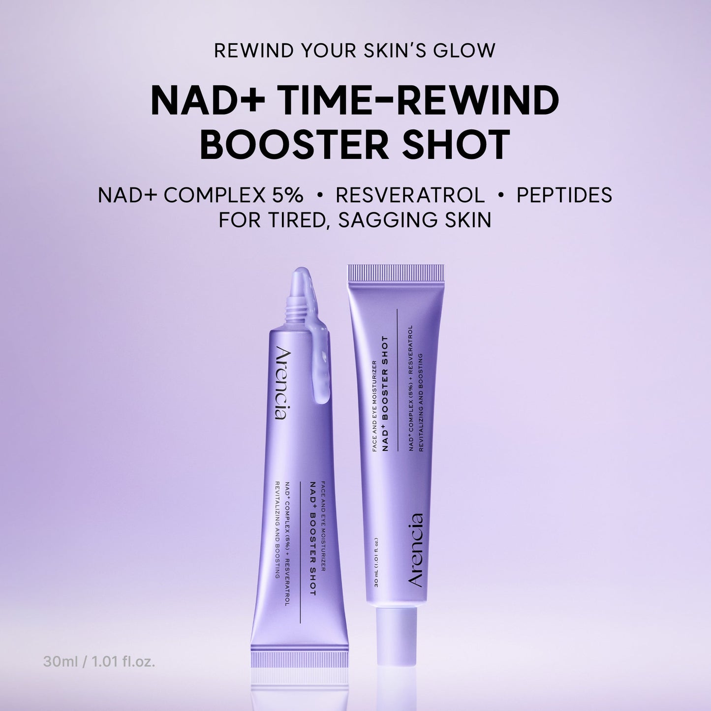 Arencia NAD+ Time-Rewind Booster Shot - firming revitalizing serum