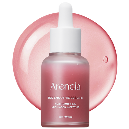 Arencia Red Smoothie Serum 8 - 8% niacinamide collagen glow serum