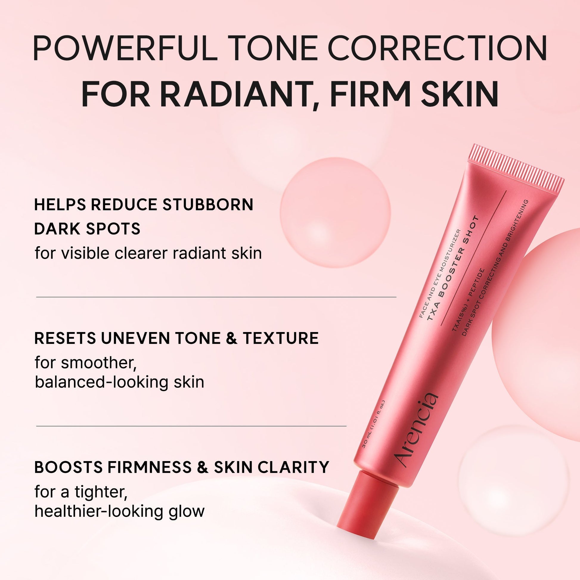 Visibly evens skin tone for a clearer complexion