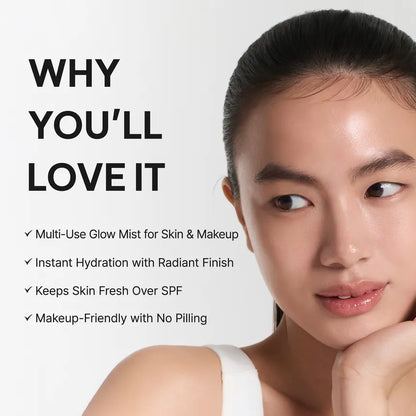 Spray over face anytime for an instant glow boost
