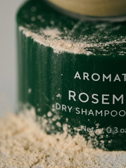 AROMATICA Rosemary Dry Shampoo Powder — adds light, weightless volume