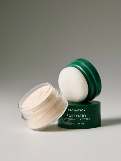 AROMATICA Rosemary Dry Shampoo Powder — no water or rinsing needed
