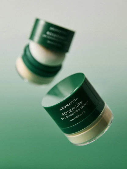 AROMATICA Rosemary Dry Shampoo Powder — refreshes hair between washes