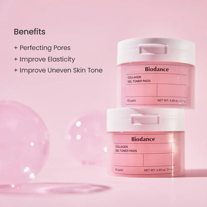 Biodance Collagen Gel Toner Pad boosts skin elasticity