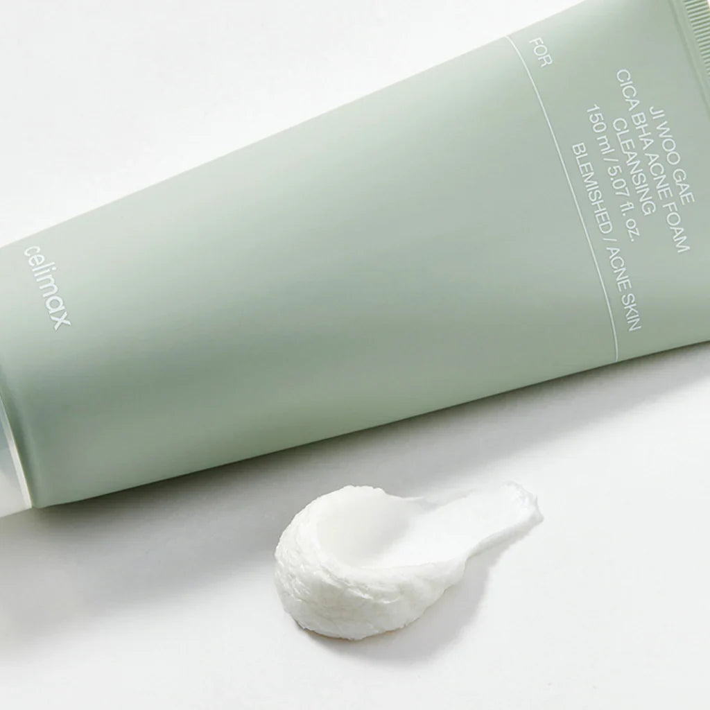 Celimax Ji Woo Gae Cica BHA Acne Foam Cleansing – pore-clarifying daily cleanse