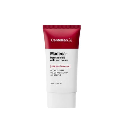 Centellian 24 Madeca Derma Shield Mild Sun Cream SPF50+ PA++++ 50ml – gentle physical sunscreen for sensitive skin