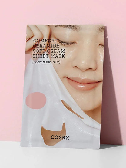 COSRX Balancium Comfort Ceramide Soft Cream Sheet Mask — ceramides strengthen and protect the skin barrier