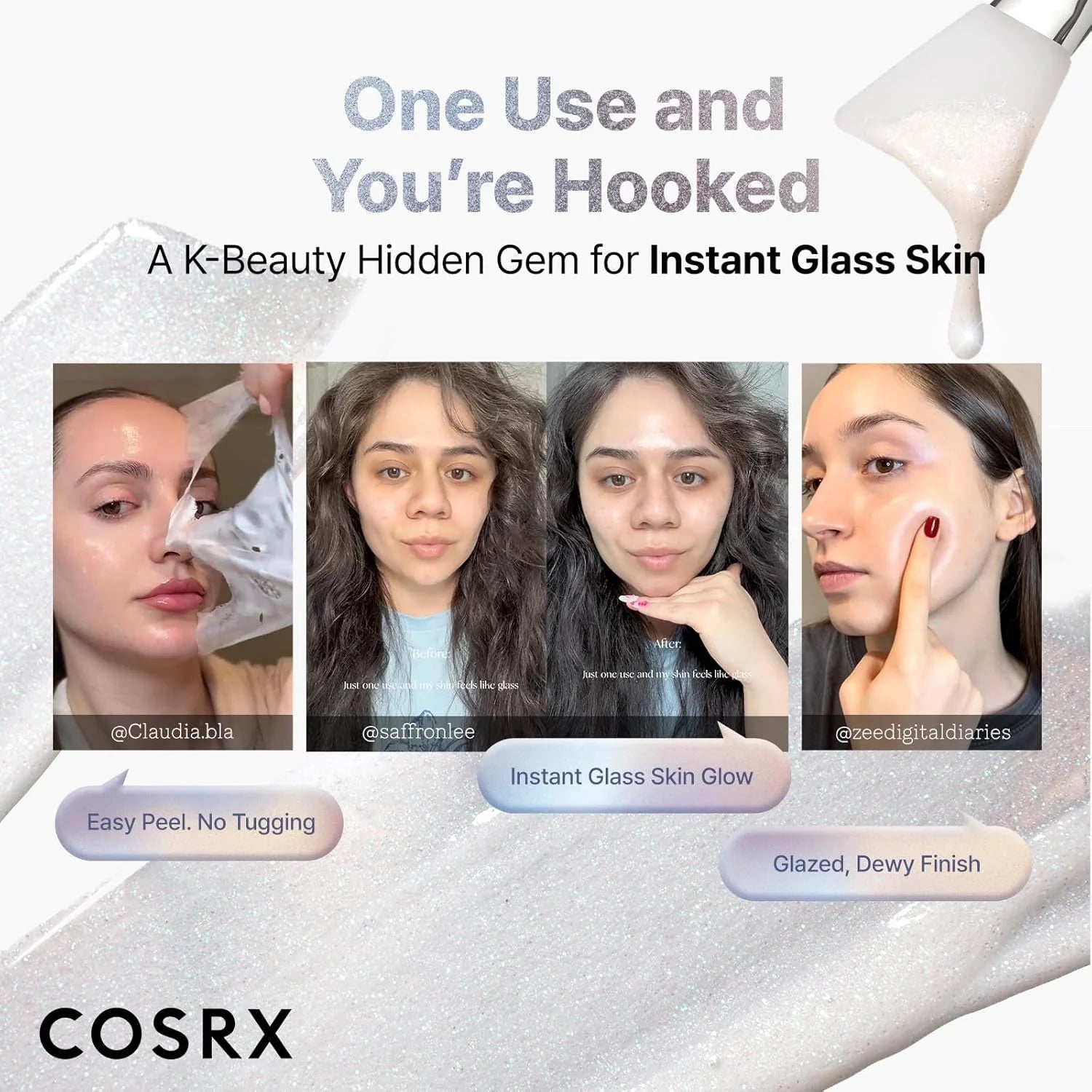 COSRX PDRN Exosome Skin Plaining Glaze Mask — boosts a glazed, glass-skin glow