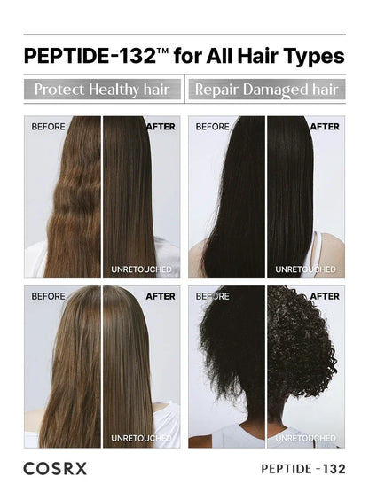 COSRX PEPTIDE-132 Ultra Perfect Hair Bonding Treatment — bonding technology reinforces weak strands