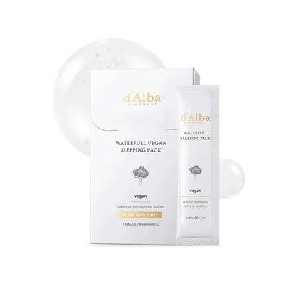 d'Alba Waterfull Vegan Sleeping Pack — plump hydrated skin