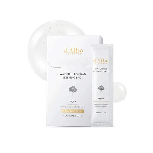 d'Alba Waterfull Vegan Sleeping Pack — plump hydrated skin