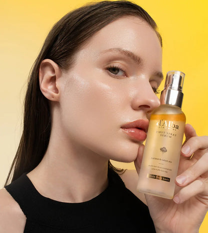 d'Alba White Truffle First Spray Serum — dewy glowing skin