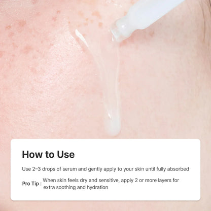 Dr. Althea 345 Relief Serum — hydrating relief serum smoothed over the skin