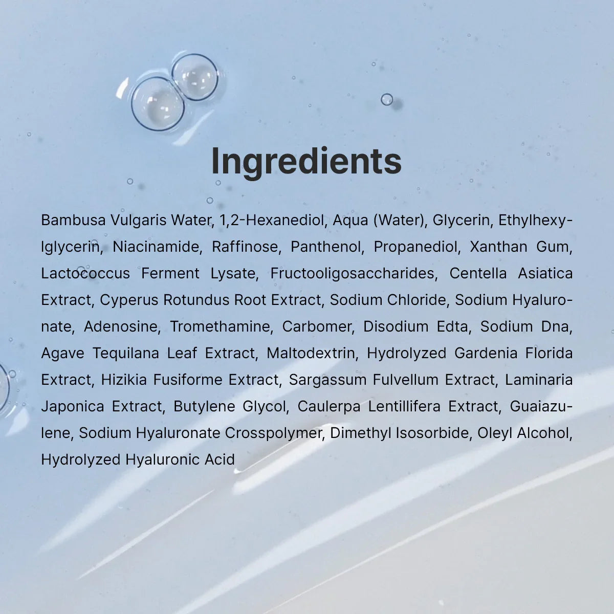 Dr. Althea Aqua Marine Deep Serum — key hydrating ingredients
