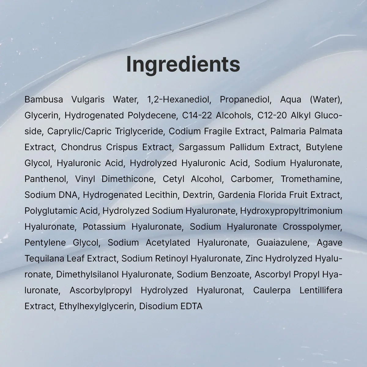 Dr. Althea Aqua Marine Watery Cream — key hydrating ingredients