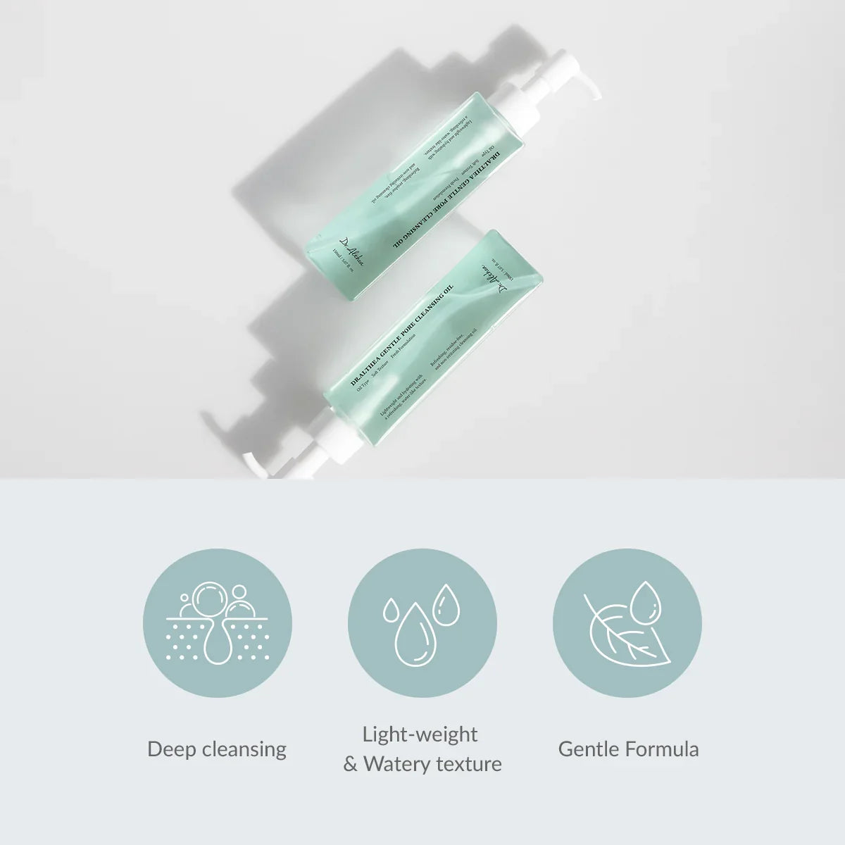 Dr. Althea Gentle Pore Vegan Cleansing Oil — lightweight oil texture on the skin