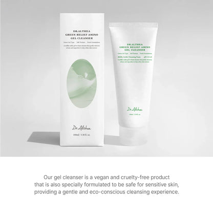 Dr. Althea Green Relief Amino Gel Cleanser — removes impurities and excess sebum