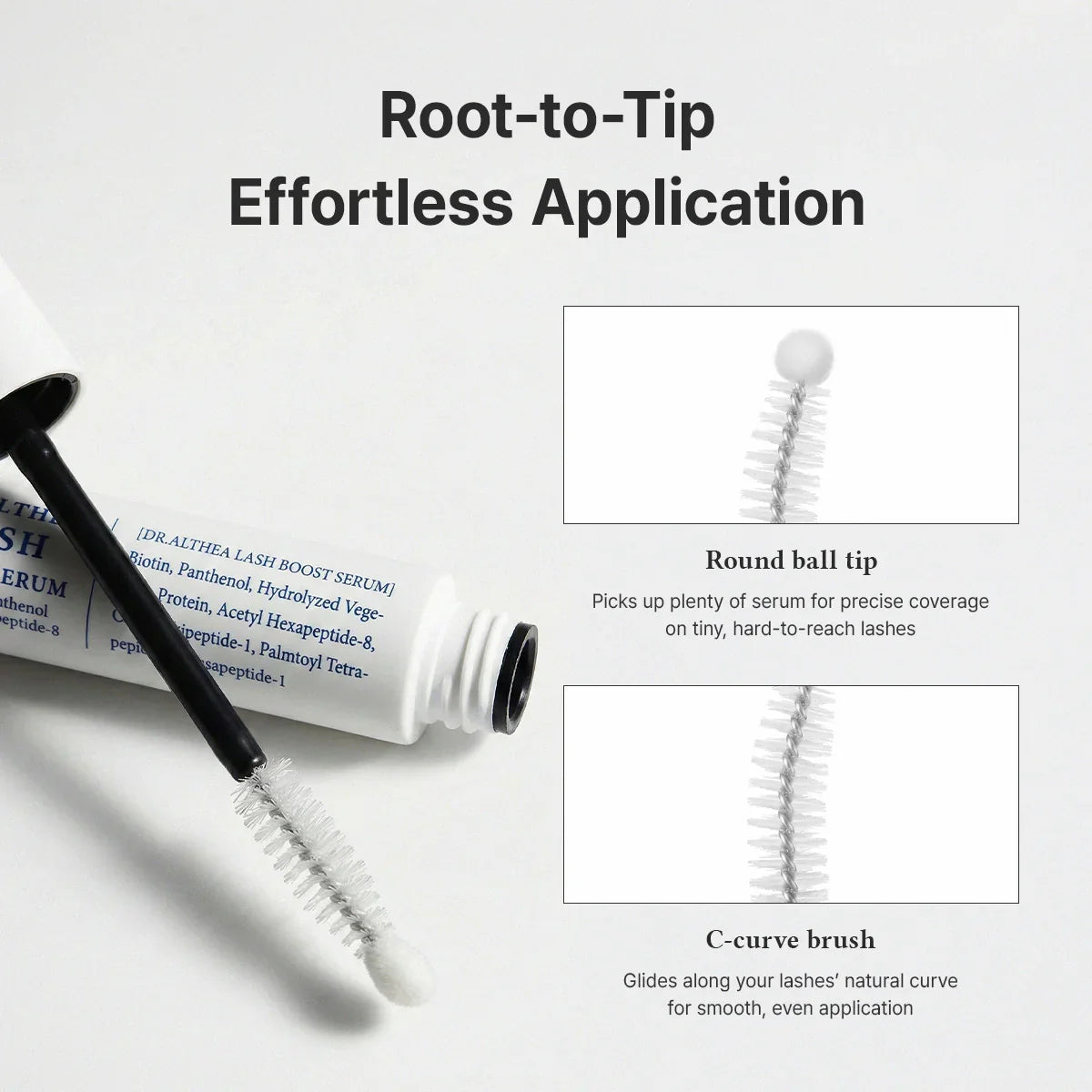 Dr. Althea Lash Boost Serum — visible results over time