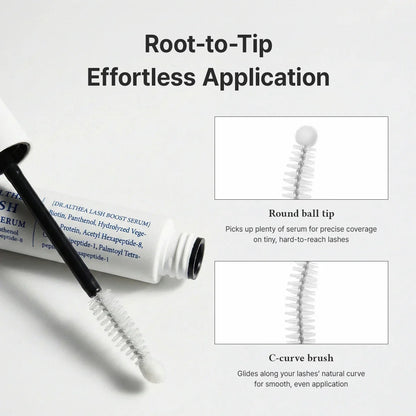 Dr. Althea Lash Boost Serum — visible results over time