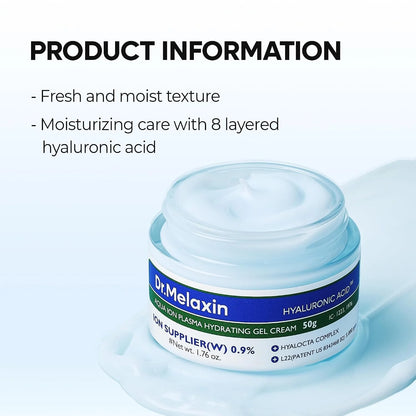Dr.Melaxin Aqua Ion Plasma Hydrating Gel Cream — plasma hydrating complex