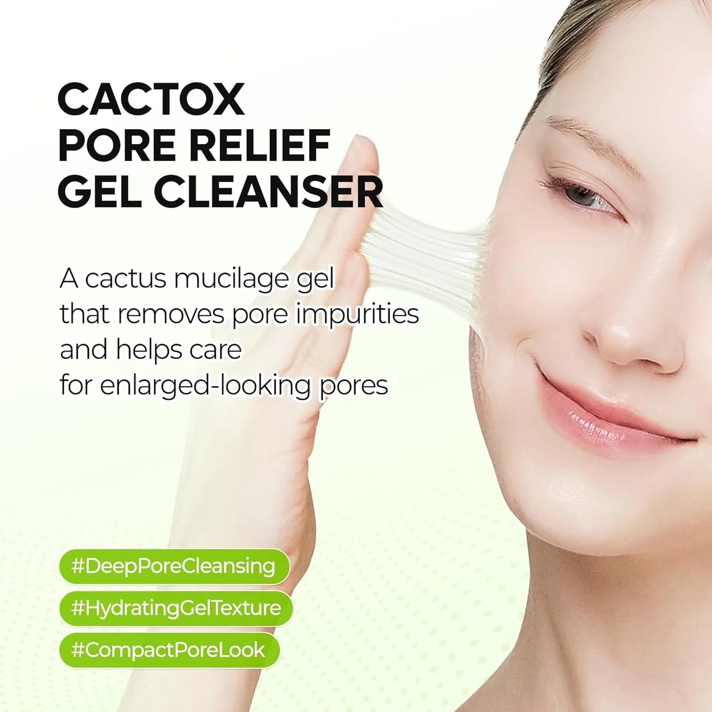 Dr.Melaxin Cactox Pore Relief Gel Cleanser — gel cleanser texture