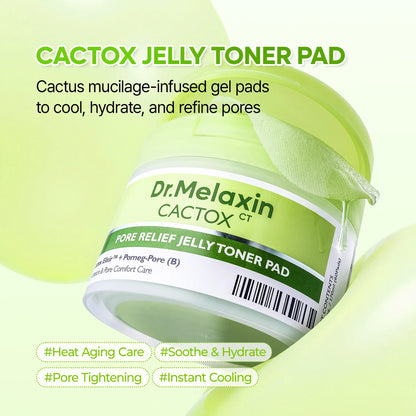 Dr.Melaxin Cactox Pore Relief Jelly Toner Pad — jelly-soaked pad texture