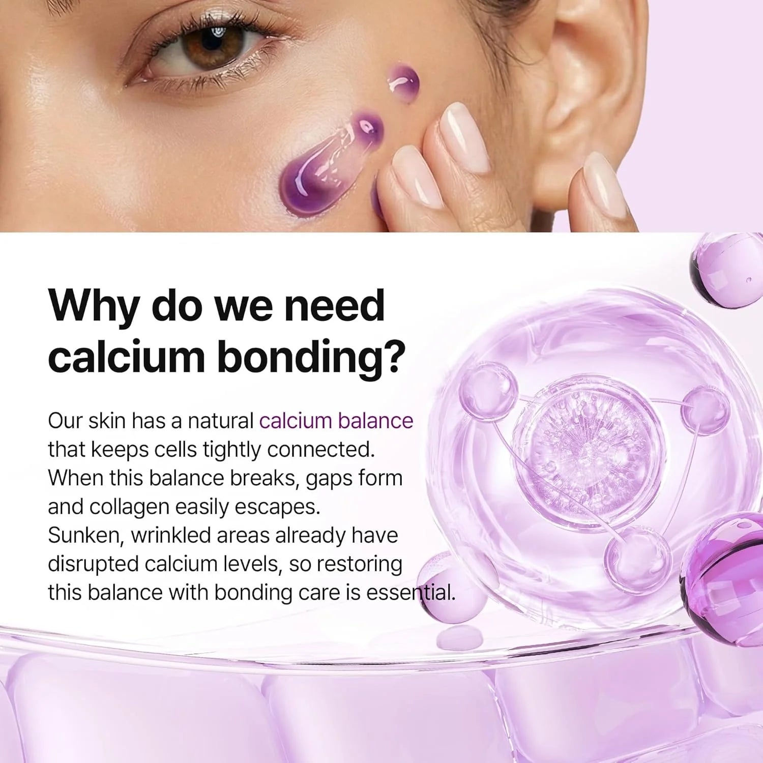 Dr.Melaxin Calcium Bonding Eye Cream — under-eye application
