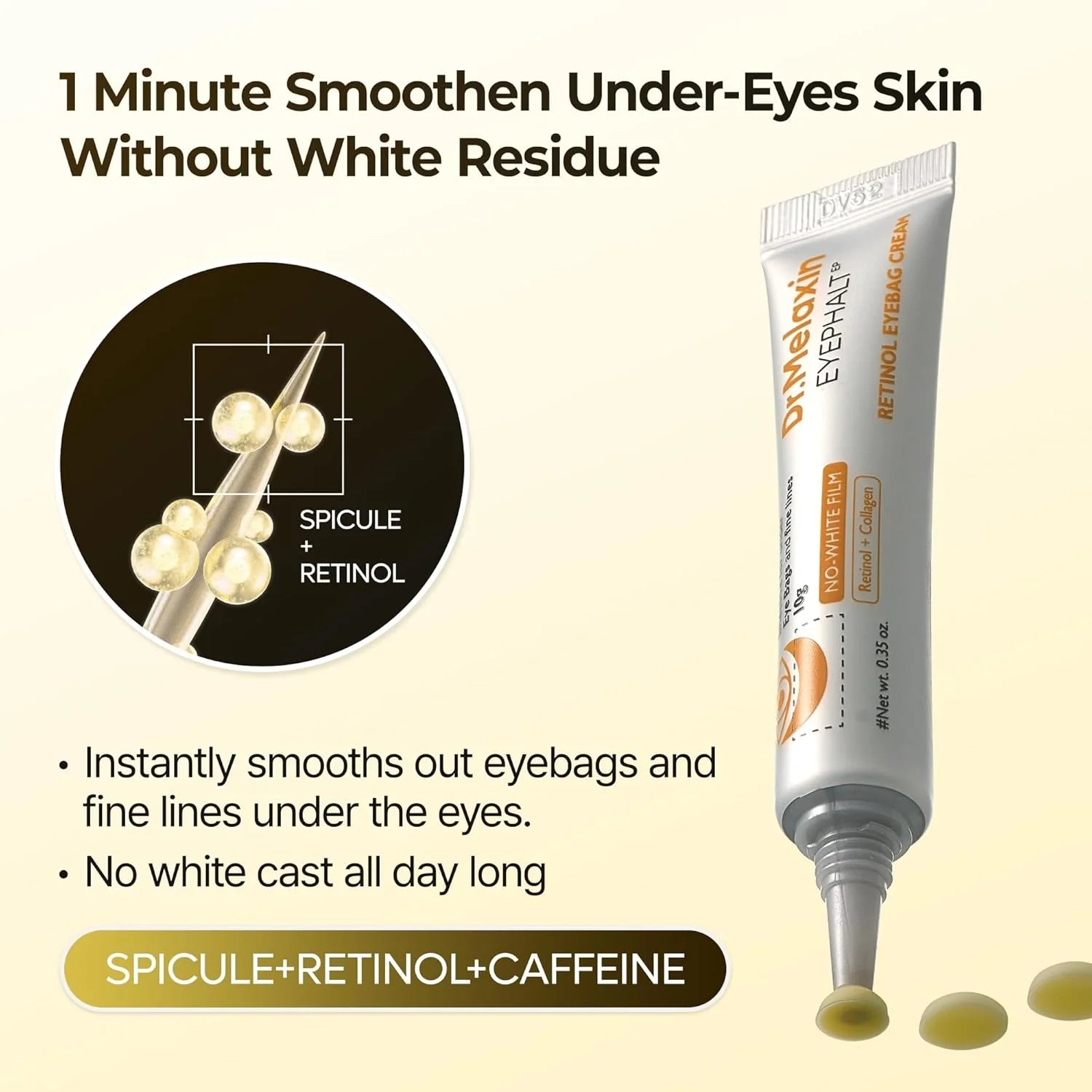 Dr.Melaxin Eyephalt Retinol Eyebag Cream — under-eye application