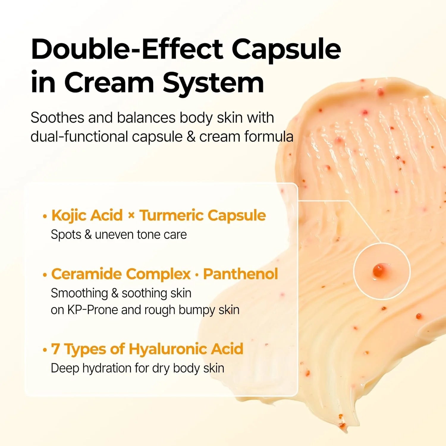 Dr.Melaxin Kojic Acid Turmeric Capsule Body Cream — how to use